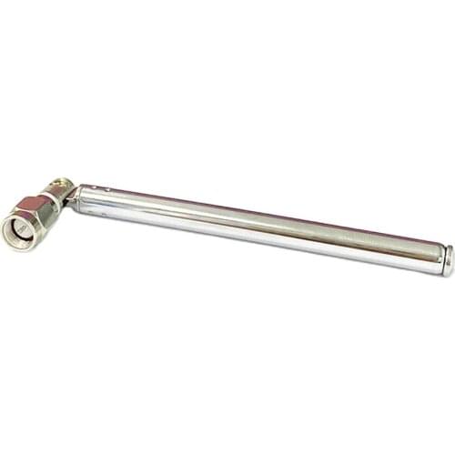 2pcs Replacement 100mm 5 Sections Telescopic Antenna SMA male connector total 300mm for Radio TV DIY NEW