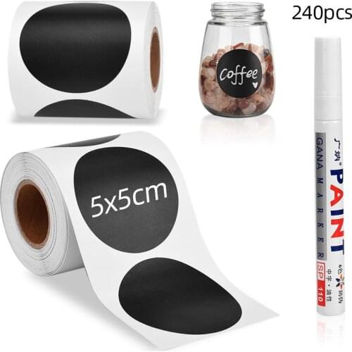 240pcs Spices Stickers Kitchen Labels Jars Storage Pantry Labels Containers Organizers Removable Spice Label Jar Wall Stickers