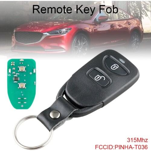 315Mhz 2+1Buttons Durable Replacement Black Smart Remote Car Key Fob With PINHA-T036 Fit for 2009 2010 2011 2012 2013 Kia