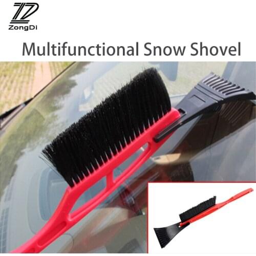 ZD 1X Car Multifunctional Snow shovel Long handle De-icing brush For Skoda rapid fabia Toyota yaris Peugeot 206 307 accessories
