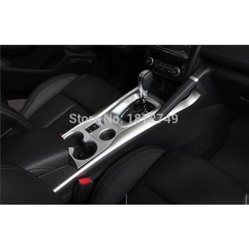 Car-styling Gear Shifter Panel Trim Frame Retaining Decoration Auto Chrome Ornament For Renault Kadjar 2015 2016 LHD Car Styling