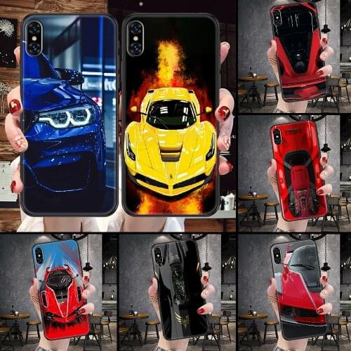 Luxury boy car Phone Case Cover Hull For iphone 5 5s se 2 6 6s 7 8 12 mini plus X XS XR 11 PRO MAX black tpu shell pretty prime