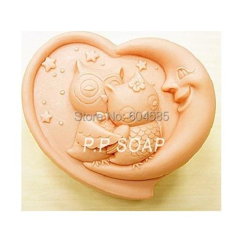 Owl lovers Craft Art Silicone Soap mold Craft Molds DIY Handmade soap molds