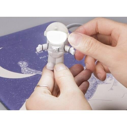 LX9B Astronaut Eye-Care Flexible Night Light USB Reading Light LED Laptop Lamp Convenient USB Reading Light Bright Lamp