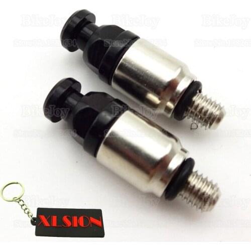 M5x0.8mm Front Fork Air Bleeder Valves Black For Mini Pit Dirt Bike Motorcycle Motocross