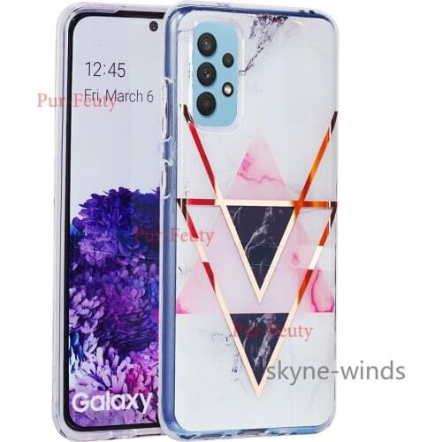 For Samsung Galaxy A32 plating fashion phone case lightweight and anti-fall back cover for SM A 32 coque fundas casing