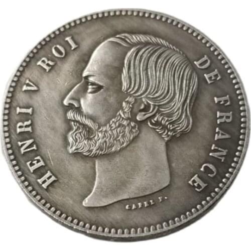 1871 French Commemorative Coin 5 F Leaves And Crown Home Decoration Crafts Souvenirs Coin Collection Gift