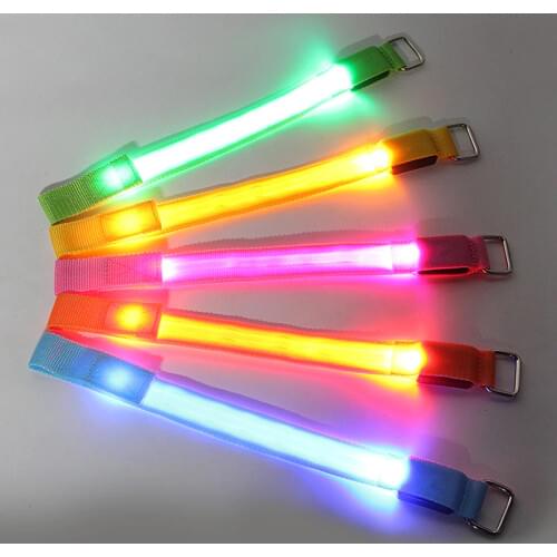 Portable 4pcs LED Lighting Horse Leg Straps Outdoor Sports Equestrian Night Horse Riding Equipment Safe Horse Leg Harness Belts