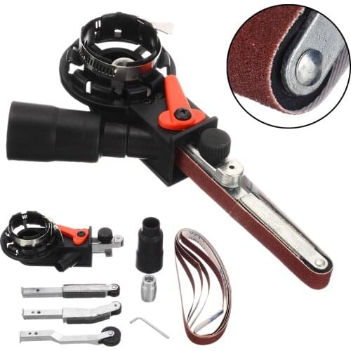 Belt Sander Air Angle Grinding Machine Sanding Belt Adapter Head Convert M10 For 4" Electric Angle Grinder Woodworking Tools