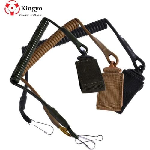 Airsoft Tactical Single Point Pistol Handgun Spring Lanyard Sling Quick Release Shooting Hunting Strap Army Combat Gear