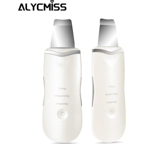 Ultrasonic Skin Scrubber Rechargeable Skin Pores Cleanser Blackhead Removal Ultrasonic Skin Spatula Reduce Wrinkle Facial Device