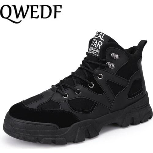 Winter Mens Boots Male Waterproof Ankle Boots Autumn Man Fashion Casual Shoes Snow Warm Lace Up Boots Zapatos Hombre X12-61