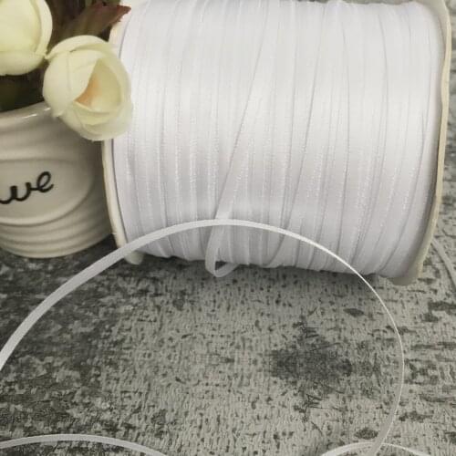 100 yards/roll) 1/8" (3mm) High Quality Double Face Satin silk ribbon polyester wholesale Christmas Ribbons