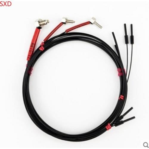 5Pcs RC310-TZ RC410-TZ RC610-TZ M3 M4 M6 coaxial multi-core diffuse reflection bend 90 degree right Angle fiber sensor