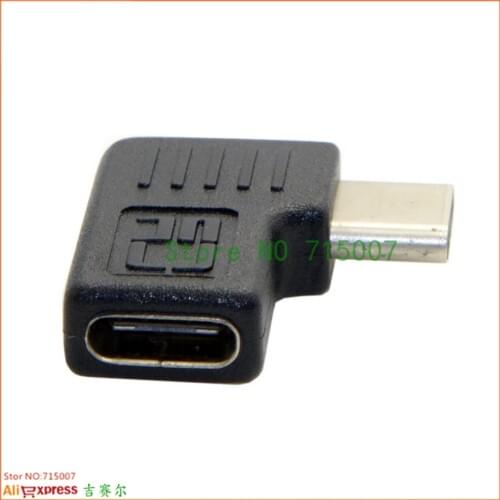 90 Degree Right Angle USB 3.1 Type C Male to Female USB-C Converter Adapter for Smart Phone for Samsung S9 S8 Note 9