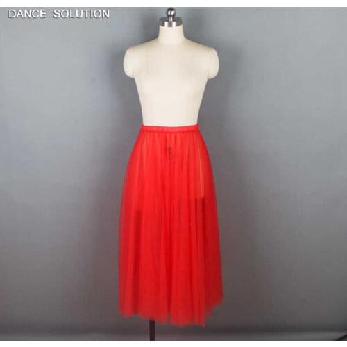 Two Layers Tulle Long Skirt without Pants Standard Ballet Half Dress for Adult & Child Ballerina Practice Dancewear 17097