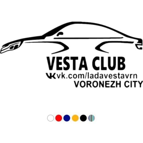 CS-11068# Various Sizes Die-Cut Vinyl Decal Vest Club Car Sticker Waterproof on Truck Bumper Rear Window