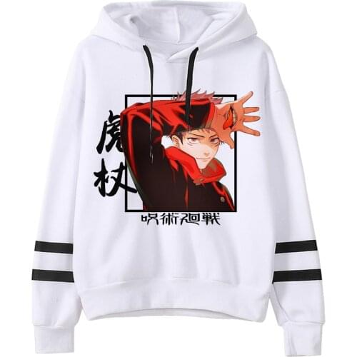 Jujutsu Kaisen Itadori Yuji Hoodie Anime Printed Long Sleeve Casual Hoodie