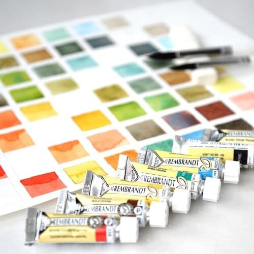 Imported REMBRANDT Artist Watercolor Paint Master Grade 20ml Tube 80 Colors Acuarela Single Aquarelle