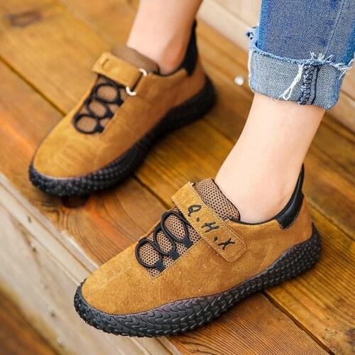 Children Leather Shoes Top Quality Genuine Leather Boys Sneakers Fashion Leisure For Toddler & Kids Eur Size 26-37