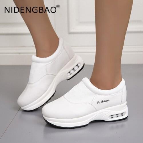 Women Sneakers Female Sports Running Shoes Loafers Damping Anti Skid Casual Platform Footwear Zapatillas Mujer Big Size 35-43