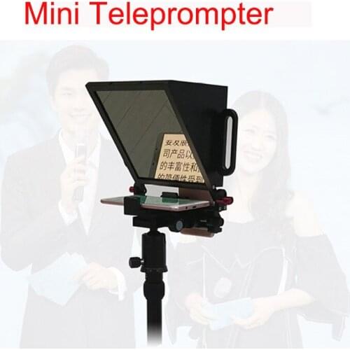 MINI Teleprompter for 4-7 Inch Smartphone Shooting Tips With Remote Control for A Live Interview Short Video Capture