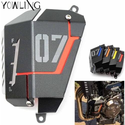 MT-07 Water Coolant Recovery Tank Shielding Guard Frame Radiator Side Cover Protector For Yamaha MT 07 FZ 07 2014 2015 2016 2017