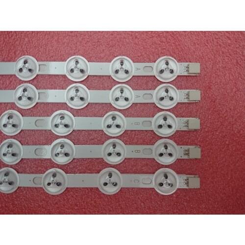 New 10set=50pcs LED backlight strip For 40" NDV ABC 39PF3025D 40L1333DB P40LED13 VES390UNDC-01 VES400UNDC-01 VES400UNDS-02