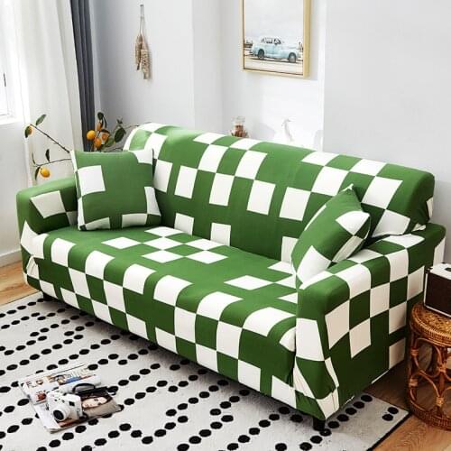 New Geometry Stretch Sofa Cover Elastic Corner Couch Covers for Living Room Slipcover Home Decor 1/2/3/4 Seater