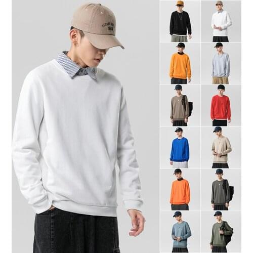 Autumn And Winter new comfort Sweatshirt men Thick Knit pullover Solid color couple Hoodies