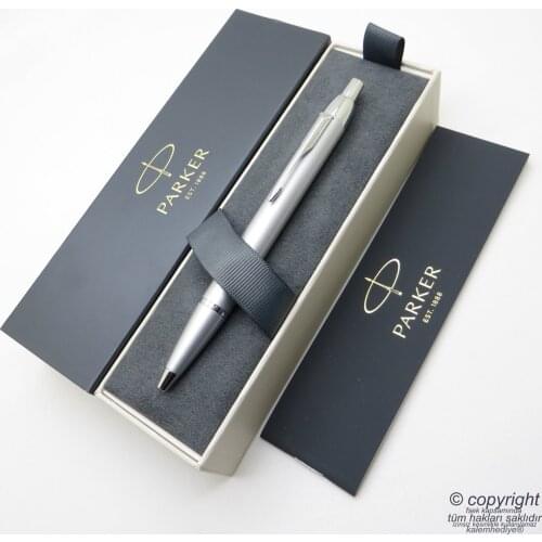 Parker Im Metal Silver CT Ballpoint Pen | Parker Pen | İsme Special Pen | Gift Pen