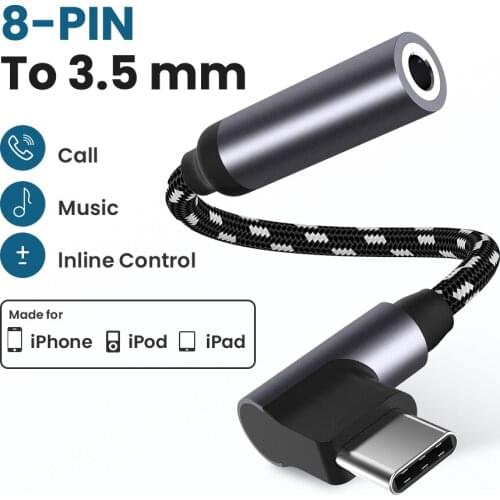 USB Type C To 3.5mm Jack Adapter USB C To 3.5mm Headphone for Samsung Note 20 Huawei P30 Pro Xiaomi MI 9 Audio Aux Elbow Cable