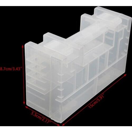 Plastic Case/Organizer/Holder/Container Battery Storage Box for AAA 9V Battery E56B