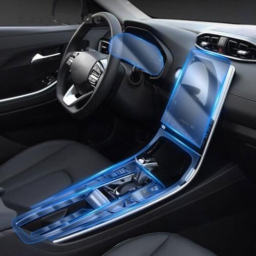 For Hyundai Creta 2020 Accessories IX25 TPU Transparent Film Car Dashboard Film Screen Armrest Protection Sticker Anti-scratch