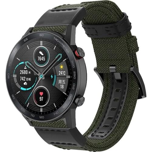 20mm 22mm Watch Band For Honor Magic Watch 2 42mm 46mm Nylon Watch Strap Sport Replacement Bracelet For Huwei Watch GT 2/2 Pro