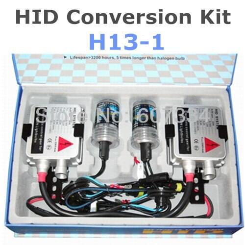 Stock Shipping New 12V/35W CE HID Xenon Conversion Kit (H13-1) Single Beam(3000K/4300K/6000K/8000K) For Headlight Foglight