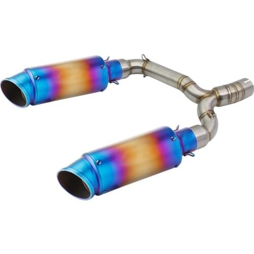 Motorbike Slip On for Suzuki GSR600 GSR400 BK600 BK400 Exhaust System Muffler Pipe Motorcycle Link Tube Tailpipes 400CC 600CC