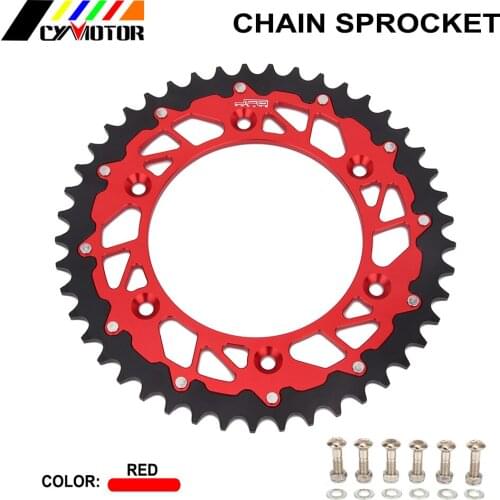 Motorcycle 45 47 48 49 50 51 52 Rear Chain Sprocket For HONDA CR125R CR250R CR500R CRF XR 125 230 250 450 400 600 650 R X L