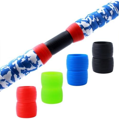 1 Pair Handlebar Strap Silicone Collar Bike Silicone Plug Rubber Anti-Skip Road Bike Plugs For Bar Tape Bike Accessories