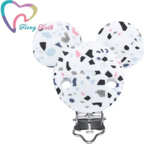 1 PC DIY Teether Pacifier Chain Clips Mouse Clip DIY Baby Cartoon Cute Mouse Pacifier Chain Nursing Jewelry Necklace Bracelet