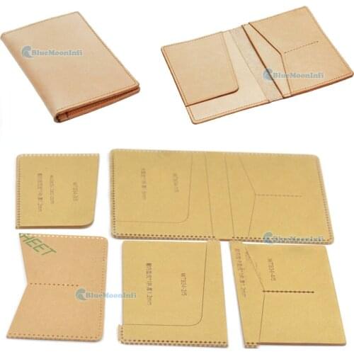 1 Pcs Leather Passport Wallet 834 Templates Clear Acrylic For Handmade Craft Pattern DIY Accessories