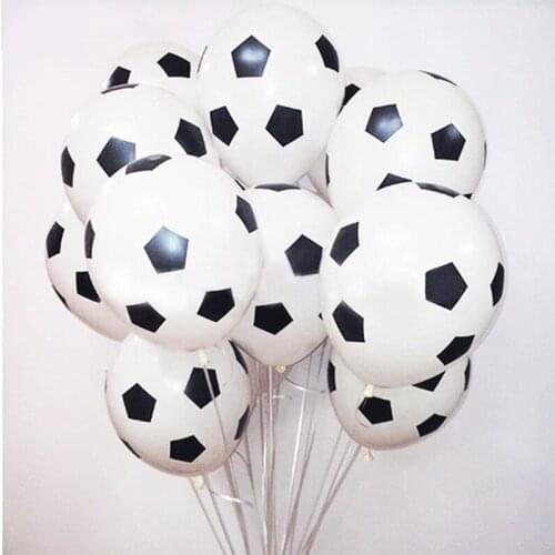 12inch Thicken Soccer Football Latex Balloons Birthday Party Decoration Football Sport Theme Party Event Supplies Kids Toy Balls