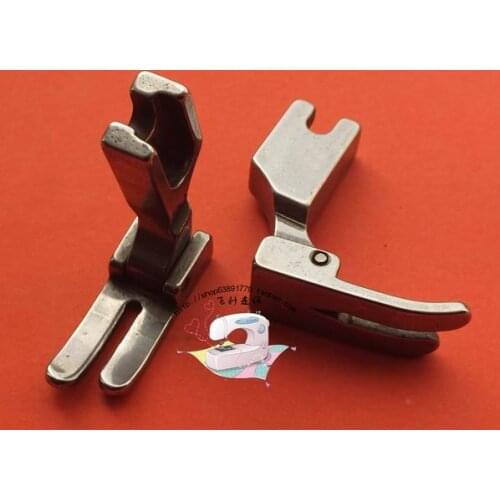 5pcs Accessories for industrial sewing machines Flat steel full seam presser foot for SINGER brother JANOME Presser foot sewing