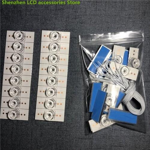 80PCS 6V SMD Lamp Beads with Optical Lens Fliter for LED TV Repair TCL 32P6H 32P6 32HR330M12/13A0 V5 V6 4C-LB3212-HR02J