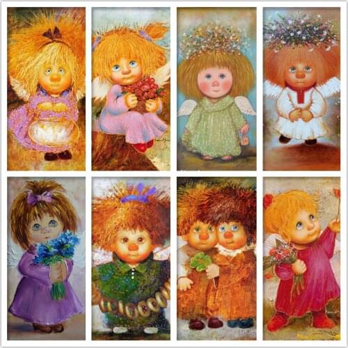 5D DIY Diamond Painting Russia Angels Picture Square/Round Full Diamond Mosaic Embroidery Cross Stitch Kit Home Decoration