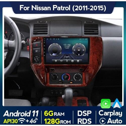 Android 11 DSP Car Radio Multimedia Video Player For NISSAN PATROL 2011 2012 2013 2014 2015 GPS Navigation Carplay Auto WIFI RDS