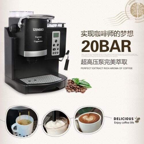 SN-3035 Automatic Espresso Machine Electric Coffee Maker with Grind Bean and Froth Milk for Home/office 220-240v 1200w 1pc