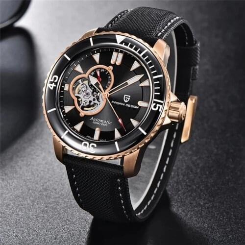 PAGANI DESIGN New Fashion Tourbillon Watch Luxury Sapphire Glass Mechanical Watch Stainless Steel 200M Diving Watch Reloj Hombre