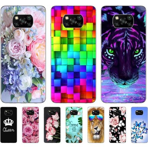 For Xiaomi Poco X3 NFC 6.67''Case Phone Cover Silicone Soft Back Cases for Poco X3 NFC Case TPU Bumper for Poco X 3 PocoX3 NFC