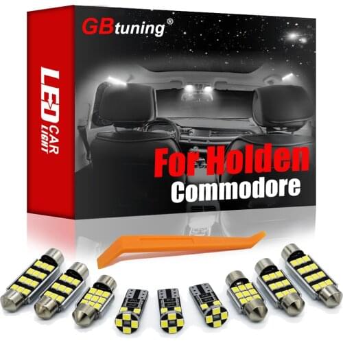 GBtuning Canbus No Error LED 11PCS For Holden Commodore 2013-2015 2016 Vehicle Car Interior Map Glove Box Lamp Auto Light Kit